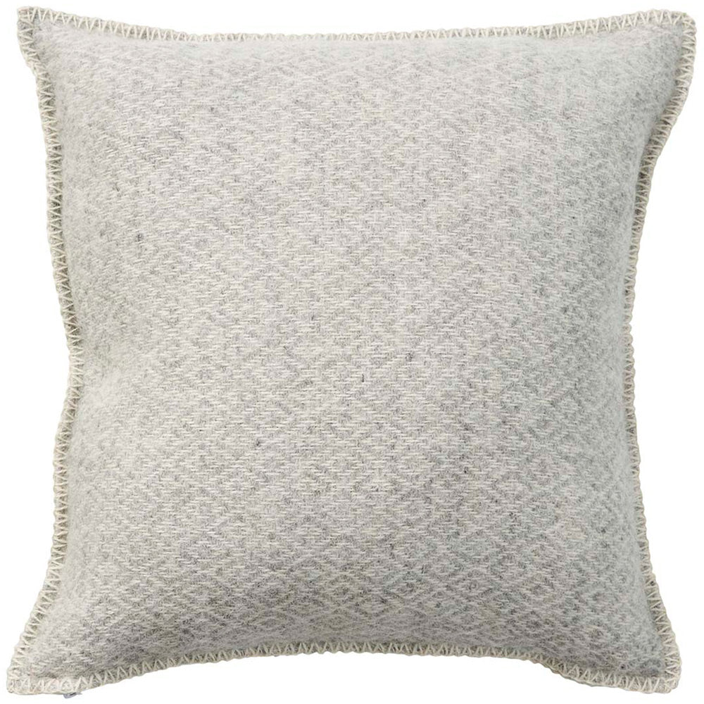 Stella Light Grey Lambswool Cushion Cover 45x45cm