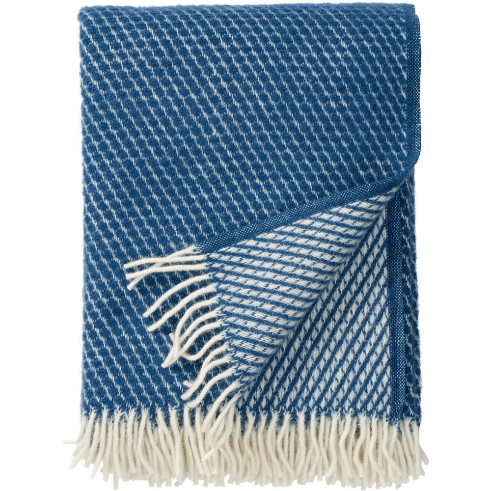 Velvet Petrol Brushed Lambswool Throw