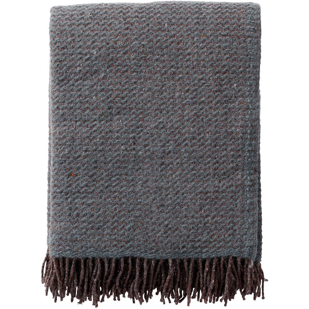 Wave Dusty Green Recycled Wool & Lambswool Throw