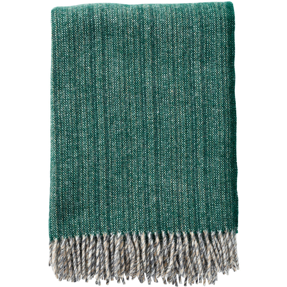 Björk Forest Green Eco Lambswool Throw