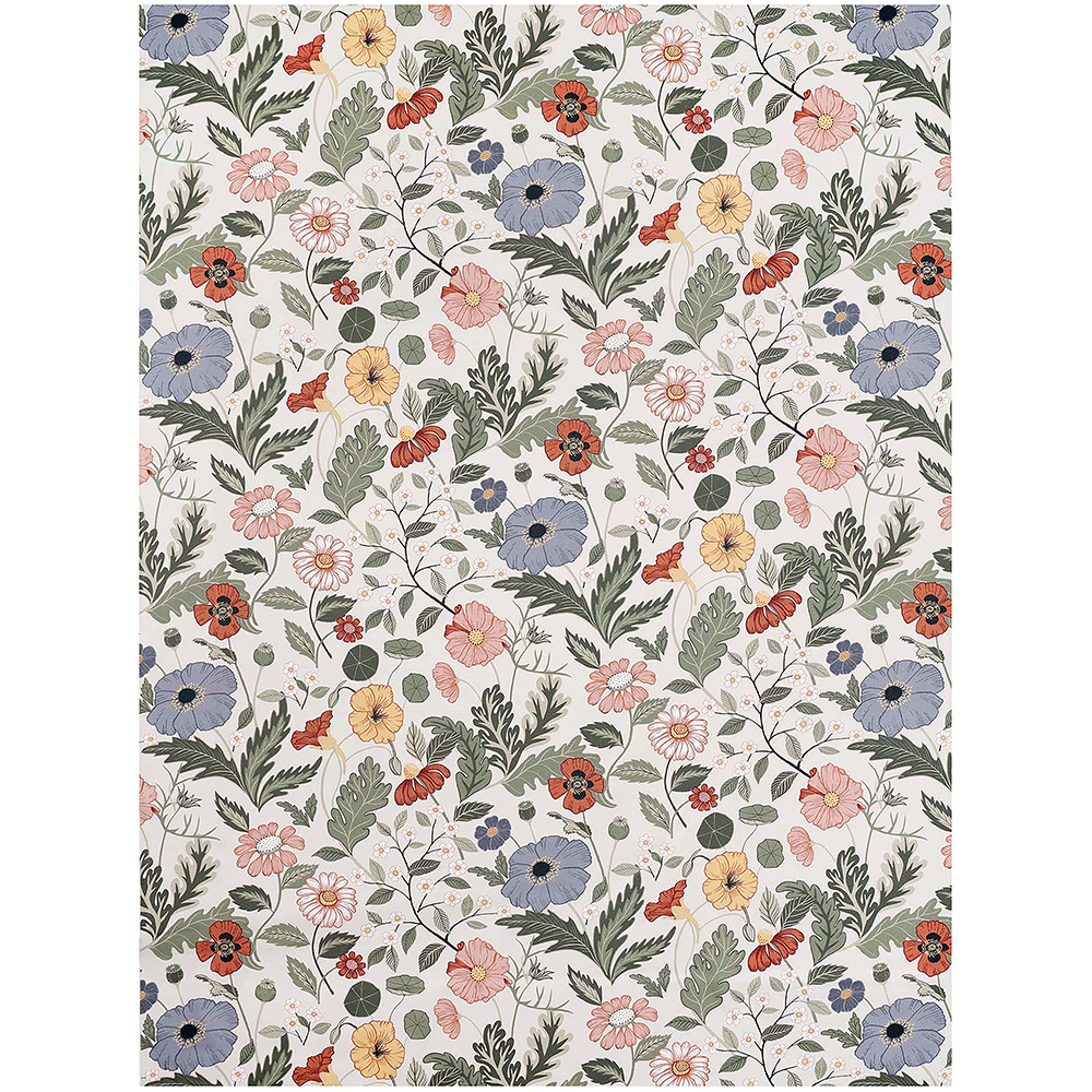 Bloom Crème Printed Cotton Fabric 153cm Wide