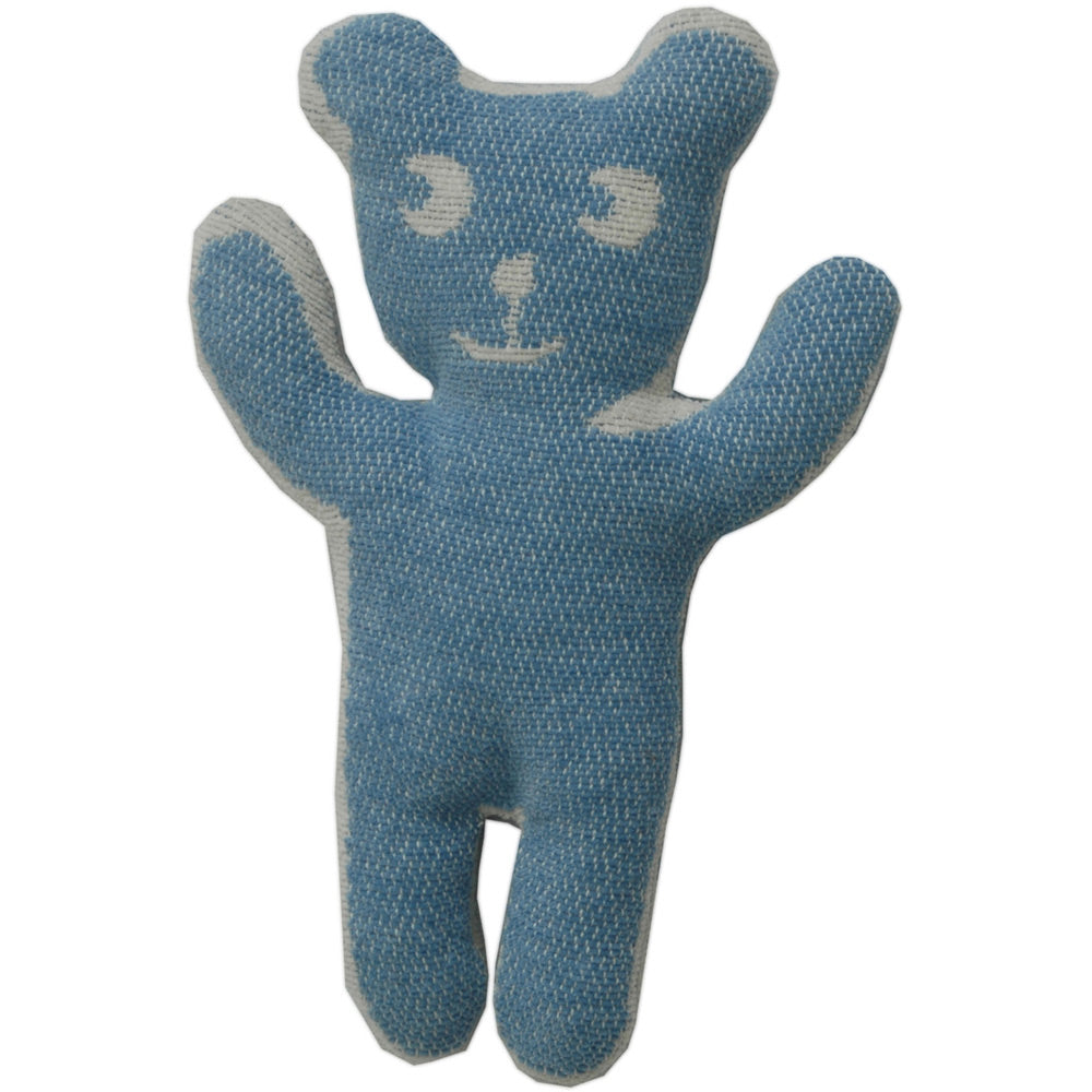 Bruno Bear Blue Organic Cotton Chenille Cuddly Toy