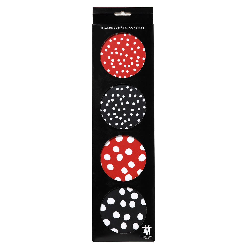 Polka Dots Coasters - Package of 4