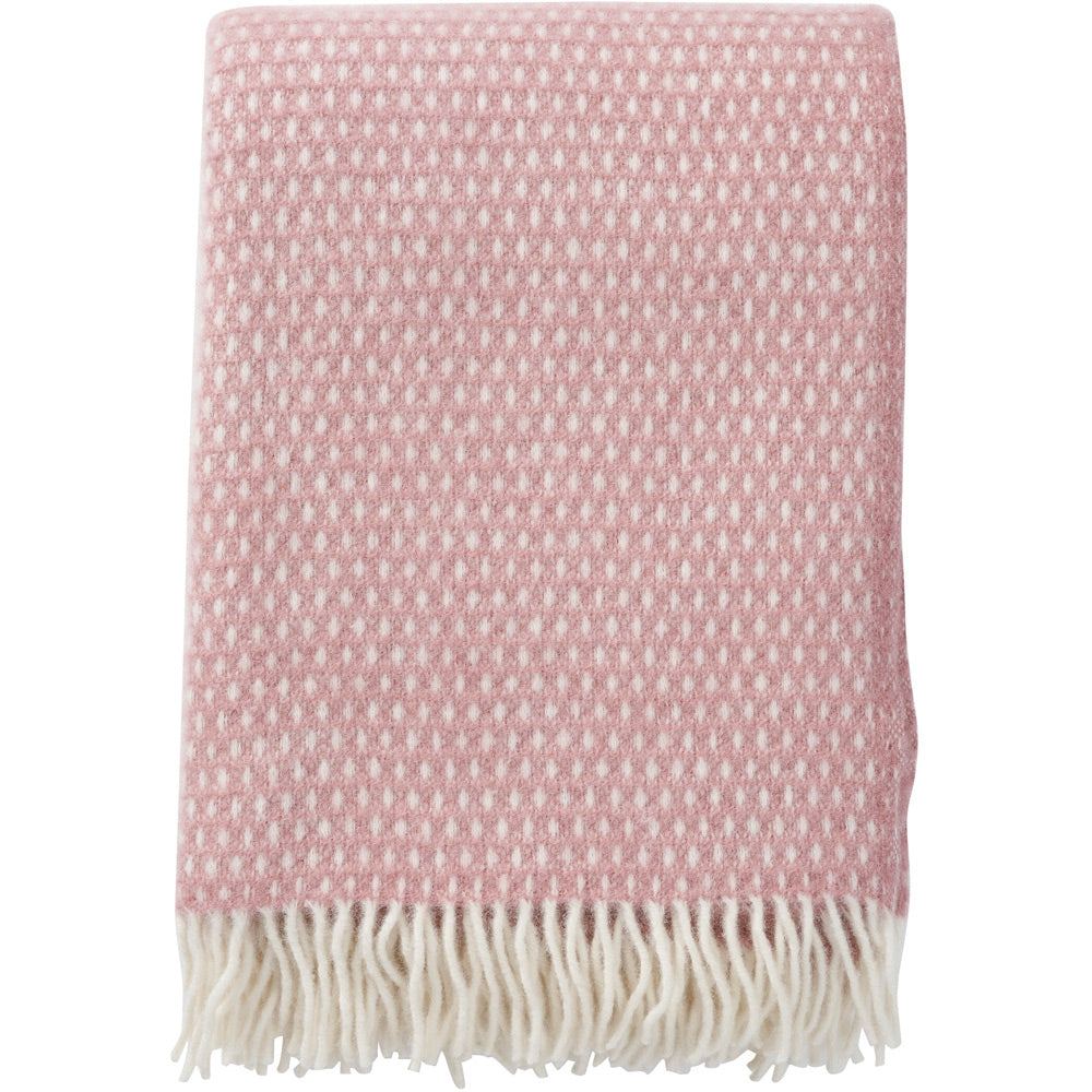Knut Pink Brushed Lambswool Throw