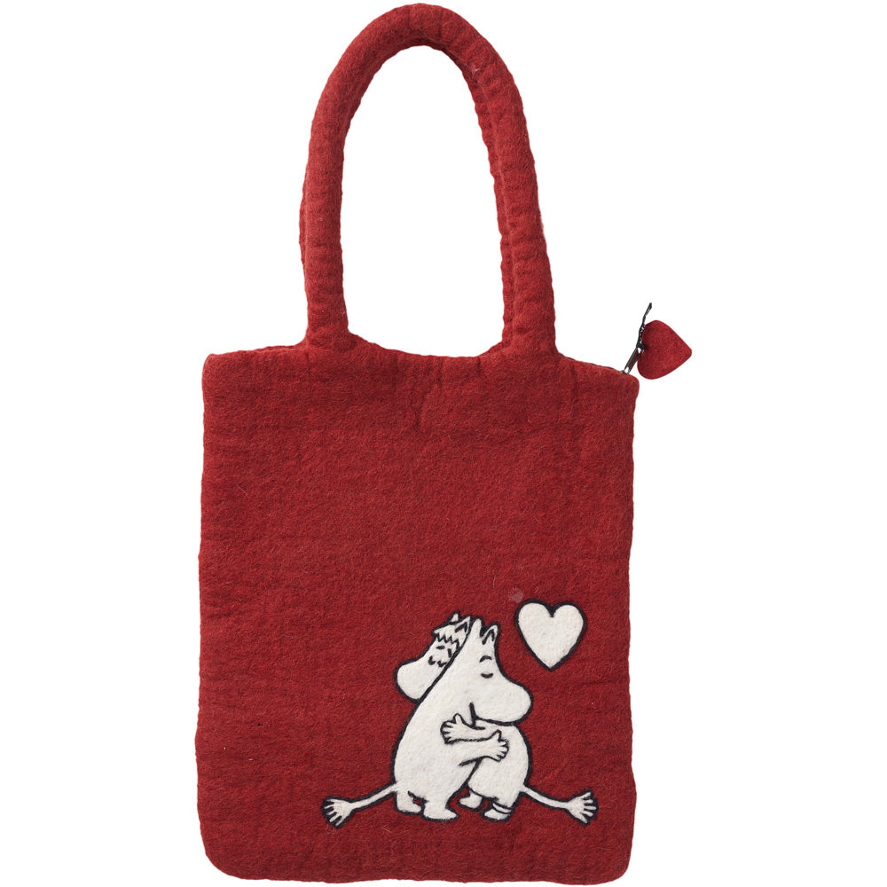 Moomin In Love Felted Wool Bag 30x35cm