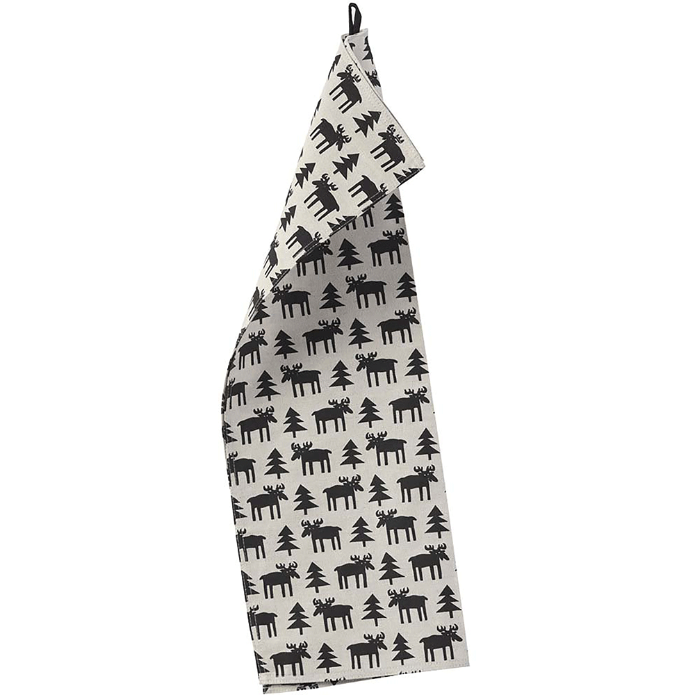 Moose Unbleached Cotton & Linen Kitchen Towel 50x70cm
