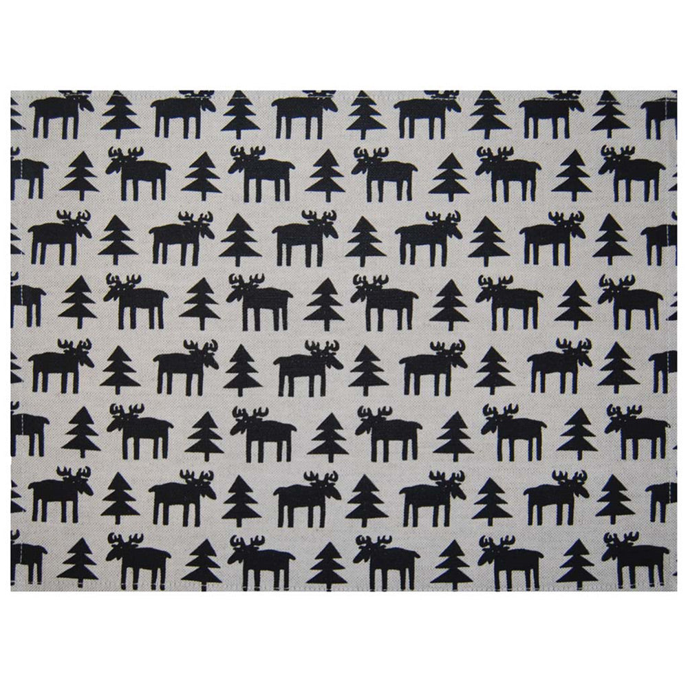 Moose Unbleached Cotton & Linen Table Mat 45x35cm