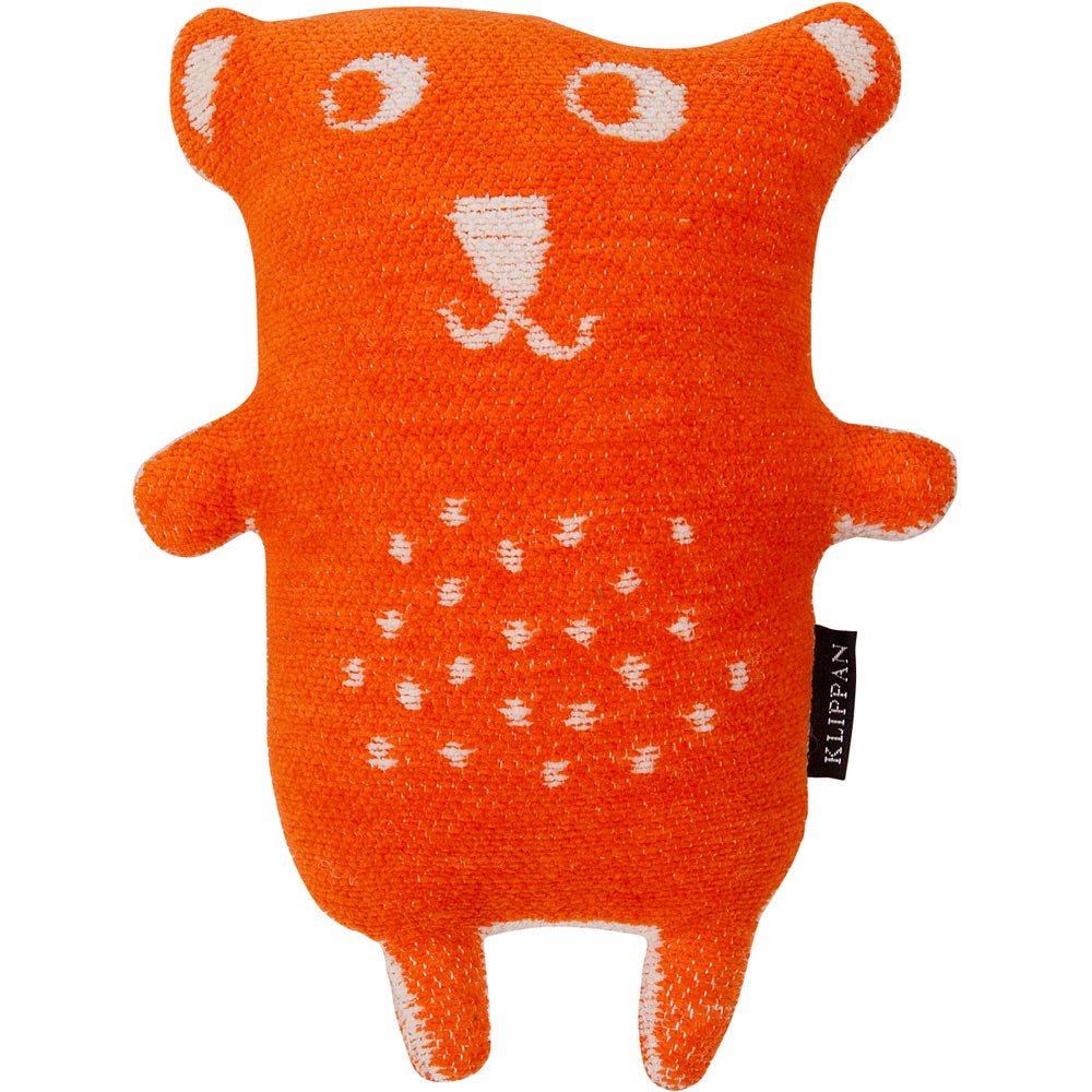Little Bear Orange Organic Cotton Chenille Cuddly Toy